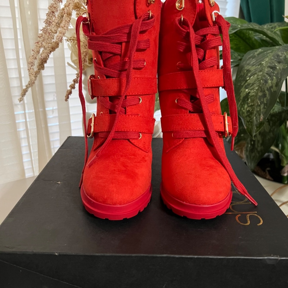 Red Booties - Picture 2 of 3
